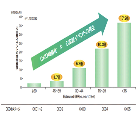 CKDはなぜ重要？グラフ